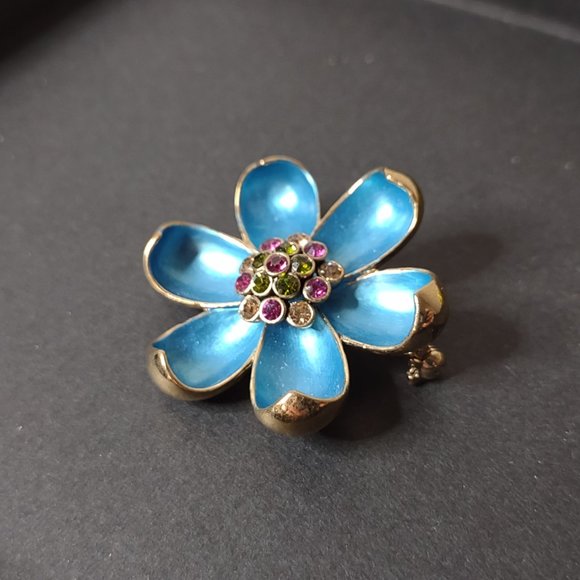 Very Pretty Multicolor Flower Brooch - Picture 7 of 10